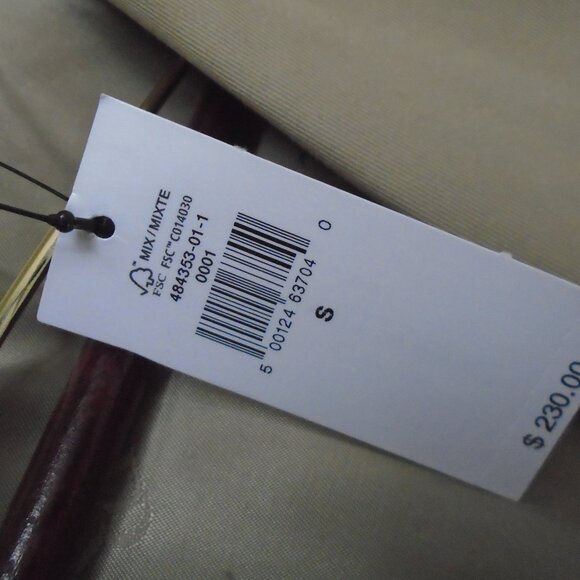 Banana Republic Tan Timeless Trench Coat, Size S - Picture 7 of 9